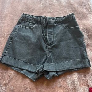 Denim mom shorts